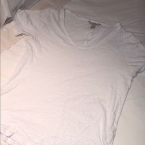 White v neck tee medium
